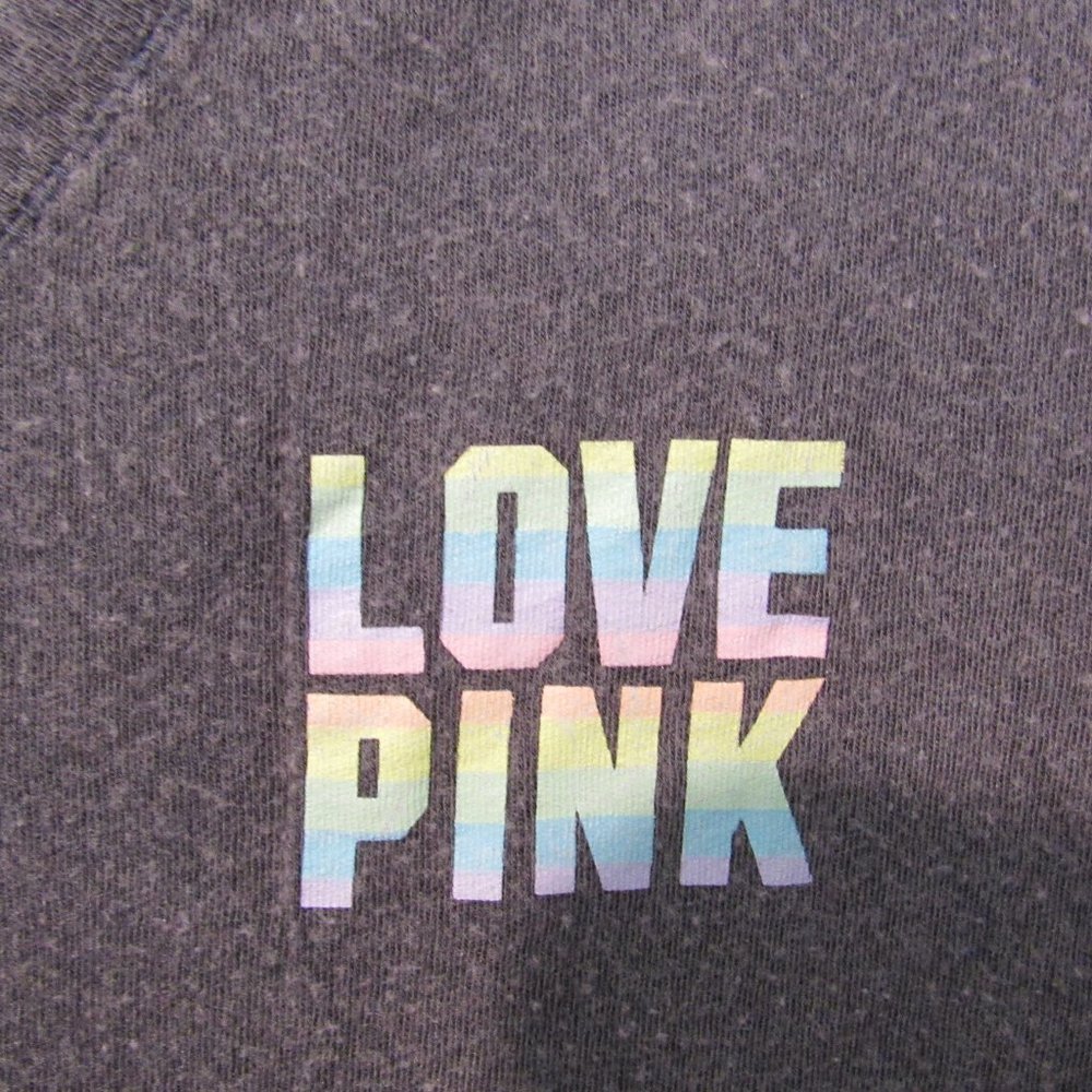 SOLD!*Thredup(PRICE IS FIRM!)PINK Victorias Secret Pastel Color Design Shirt - Picture 4 of 5